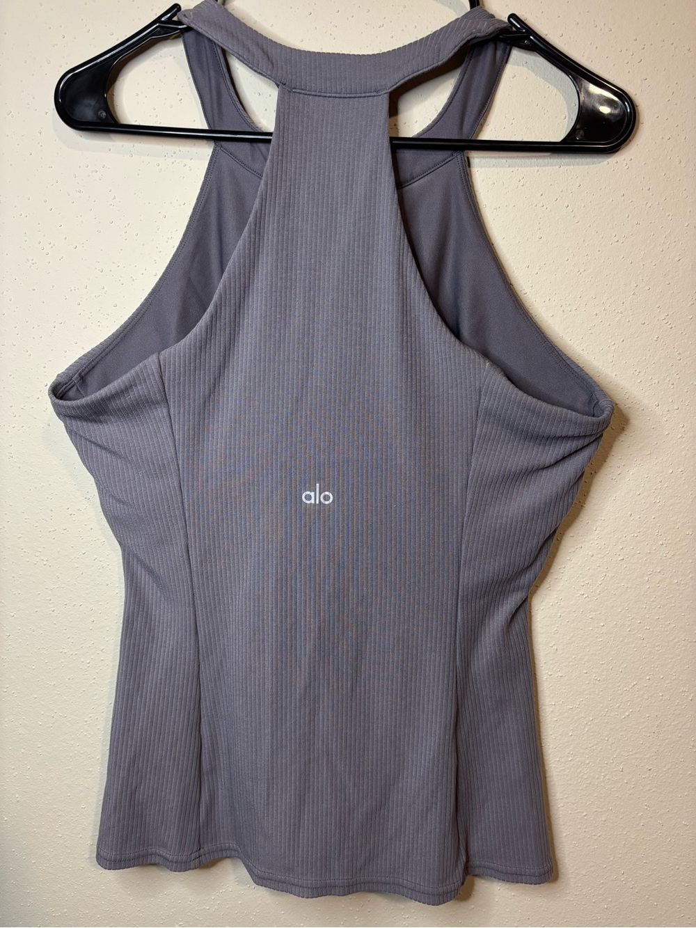 ALO Yoga Ribbed Racerback Tank in Grey